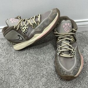 Nike Kyrie Infinity Leopard Camo Mens Size 13 Gray Basketball Shoes Sneakers EUC